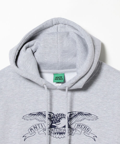 ANTI HERO(アンタイヒーロー)の「ANTI HERO / Basic Eagle Hoodie(パーカー・メンズ・グレー・LARGE/X-LARGE/XX-LARGE)」の2枚目の写真