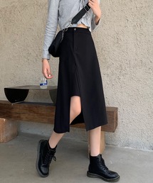 アシンメトリーミディAラインスカート【ZOZOTOWN限定】