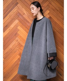 fifth | ノーカラーボンディングコート(ノーカラーコート)