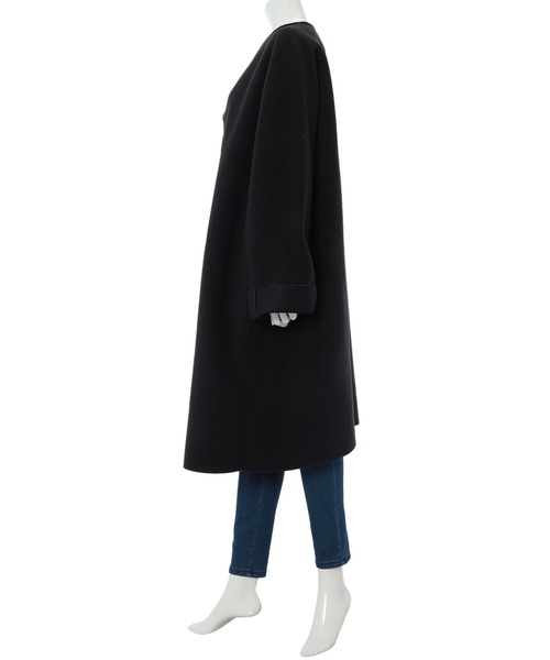 fifth（フィフス）の「ノーカラーボンディングコート（ノーカラーコート・レディース・チャコールグレー/ブラック・SMALL/MEDIUM）」の12枚目の写真