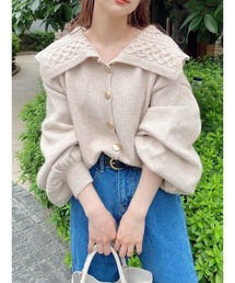 ミックスニットカーディガン