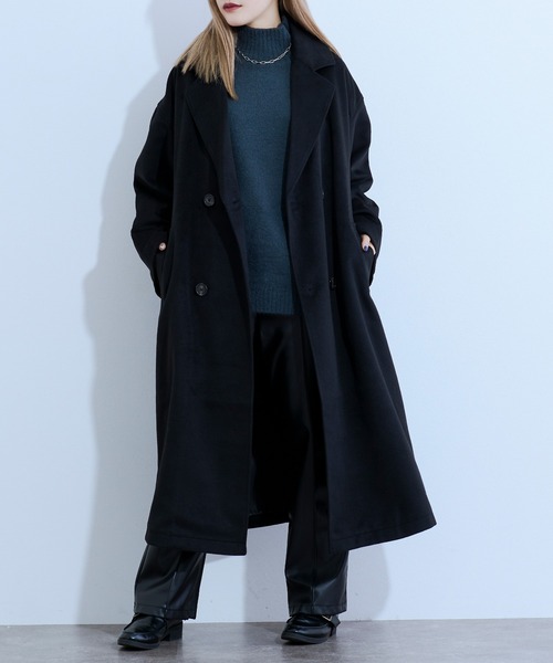 Ellno Loset(エルノロゼット)の「ロングチェスターコート(チェスターコート・メンズ・ブラック/グレー/ブラウン・MEDIUM/LARGE)」の20枚目の写真