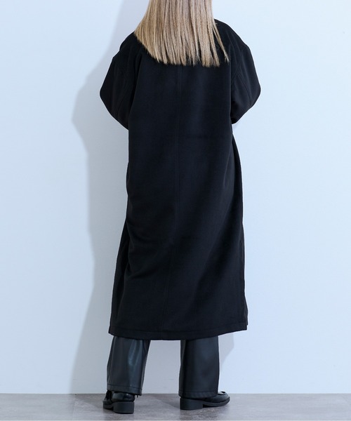 Ellno Loset(エルノロゼット)の「ロングチェスターコート(チェスターコート・メンズ・ブラック/グレー/ブラウン・MEDIUM/LARGE)」の9枚目の写真