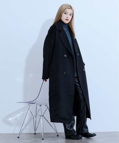 Ellno Loset(エルノロゼット)の「ロングチェスターコート(チェスターコート・メンズ・ブラック/グレー/ブラウン・MEDIUM/LARGE)」の5枚目の写真
