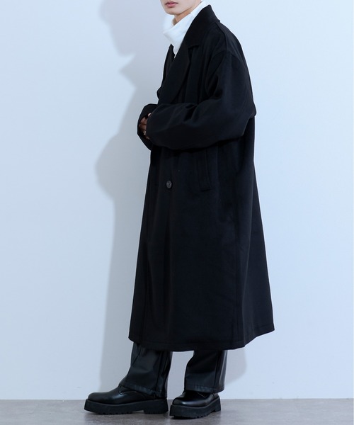 Ellno Loset(エルノロゼット)の「ロングチェスターコート(チェスターコート・メンズ・ブラック/グレー/ブラウン・MEDIUM/LARGE)」の12枚目の写真