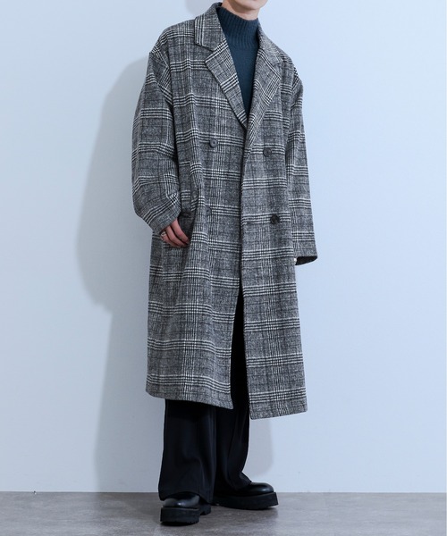 Ellno Loset(エルノロゼット)の「ロングチェスターコート(チェスターコート・メンズ・ブラック/グレー/ブラウン・MEDIUM/LARGE)」の13枚目の写真
