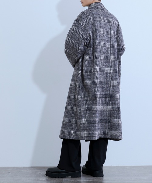 Ellno Loset(エルノロゼット)の「ロングチェスターコート(チェスターコート・メンズ・ブラック/グレー/ブラウン・MEDIUM/LARGE)」の21枚目の写真
