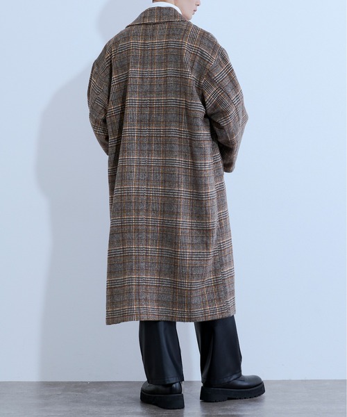 Ellno Loset(エルノロゼット)の「ロングチェスターコート(チェスターコート・メンズ・ブラック/グレー/ブラウン・MEDIUM/LARGE)」の10枚目の写真