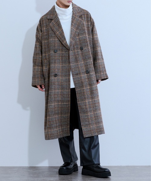 Ellno Loset(エルノロゼット)の「ロングチェスターコート(チェスターコート・メンズ・ブラック/グレー/ブラウン・MEDIUM/LARGE)」の18枚目の写真