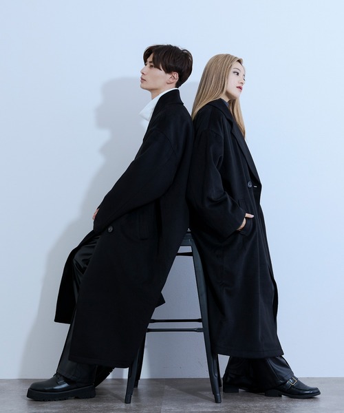 Ellno Loset(エルノロゼット)の「ロングチェスターコート(チェスターコート・メンズ・ブラック/グレー/ブラウン・MEDIUM/LARGE)」の11枚目の写真