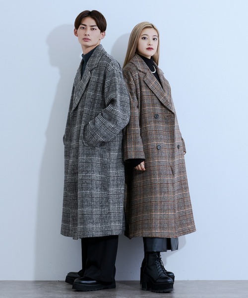 Ellno Loset(エルノロゼット)の「ロングチェスターコート(チェスターコート・メンズ・ブラック/グレー/ブラウン・MEDIUM/LARGE)」の15枚目の写真