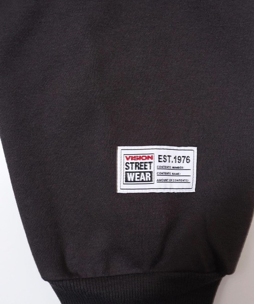 VISION STREET WEAR(ヴィジョンストリートウェア)の「VISION STREET WEAR 裏起毛刺繍パーカー(パーカー・メンズ・チャコールグレー/ブルー/クリアグリーン/キナリ・LL/M/L)」の7枚目の写真