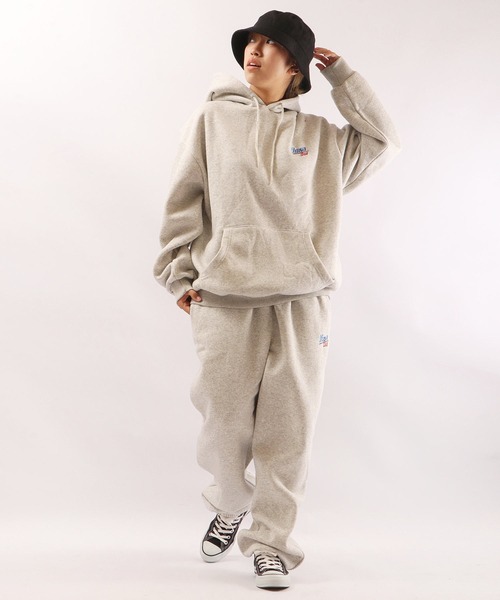 VISION STREET WEAR(ヴィジョンストリートウェア)の「VISION STREET WEAR 裏起毛刺繍パーカー(パーカー・メンズ・チャコールグレー/ブルー/クリアグリーン/キナリ・LL/M/L)」の11枚目の写真