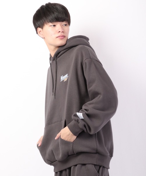 VISION STREET WEAR(ヴィジョンストリートウェア)の「VISION STREET WEAR 裏起毛刺繍パーカー(パーカー・メンズ・チャコールグレー/ブルー/クリアグリーン/キナリ・LL/M/L)」の14枚目の写真