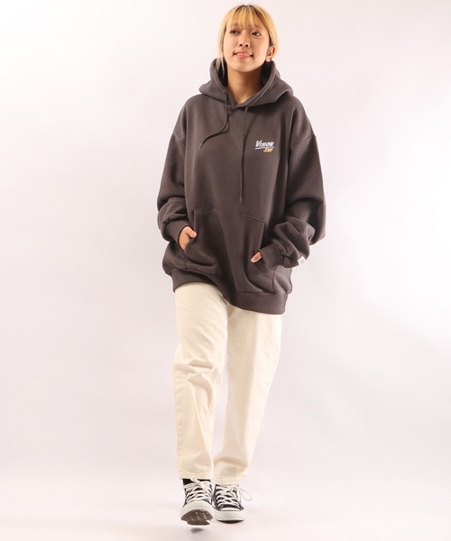 VISION STREET WEAR(ヴィジョンストリートウェア)の「VISION STREET WEAR 裏起毛刺繍パーカー(パーカー・メンズ・チャコールグレー/ブルー/クリアグリーン/キナリ・LL/M/L)」の20枚目の写真