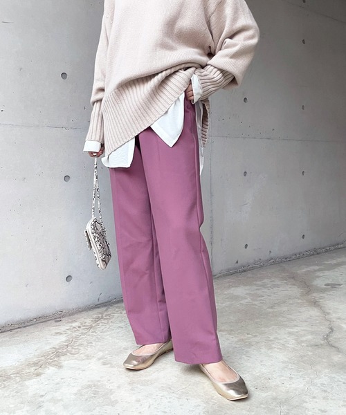 DouDou（ドゥドゥ）の「センプレパンツ（その他パンツ・レディース・ピンク/ブルー/ブラック・38/36）」の3枚目の写真