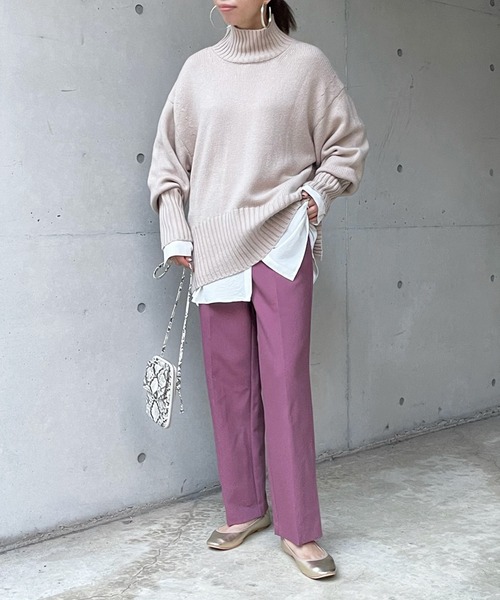 DouDou（ドゥドゥ）の「センプレパンツ（その他パンツ・レディース・ピンク/ブルー/ブラック・38/36）」の4枚目の写真