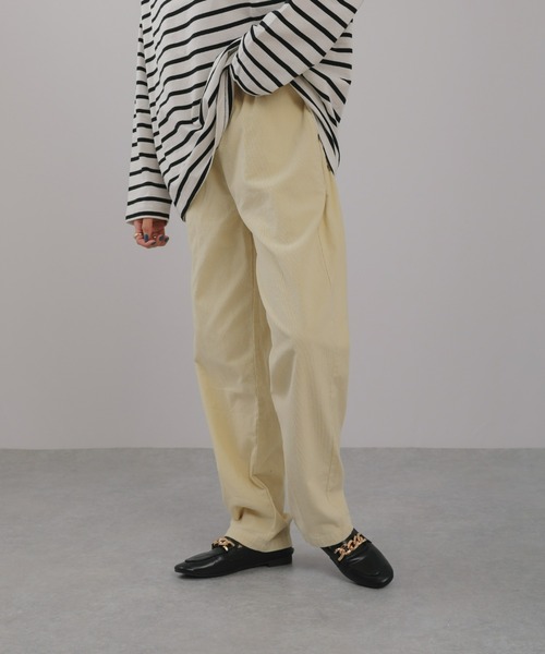 sakishimatokyo(サキシマトーキョー)の「【ZOZO限定】サキシマamp「コーデュロイパンツ」(その他パンツ・レディース・ベージュ/ブラウン/アイボリー・FREE)」の4枚目の写真