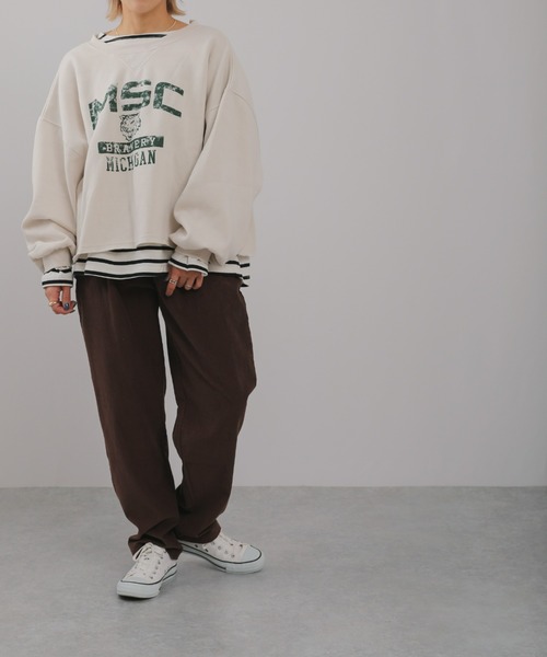 sakishimatokyo(サキシマトーキョー)の「【ZOZO限定】サキシマamp「コーデュロイパンツ」(その他パンツ・レディース・ベージュ/ブラウン/アイボリー・FREE)」の10枚目の写真