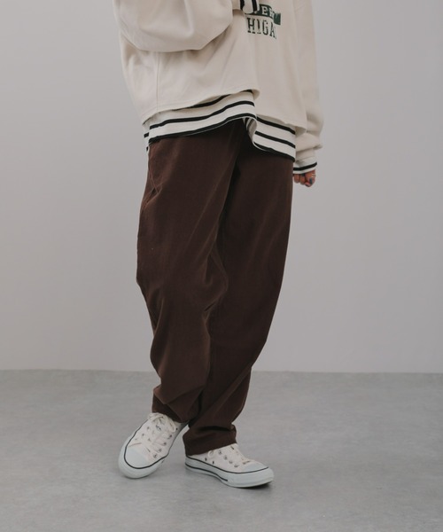 sakishimatokyo(サキシマトーキョー)の「【ZOZO限定】サキシマamp「コーデュロイパンツ」(その他パンツ・レディース・ベージュ/ブラウン/アイボリー・FREE)」の9枚目の写真
