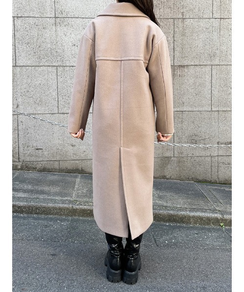 ENVYM（アンビー）の「メルトンＬＯＮＧ ＣＴ（その他アウター・レディース・ベージュ/ブラック/アイボリー・FREE）」の12枚目の写真