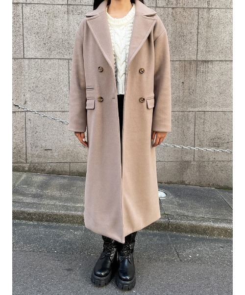 ENVYM（アンビー）の「メルトンＬＯＮＧ ＣＴ（その他アウター・レディース・ベージュ/ブラック/アイボリー・FREE）」の13枚目の写真