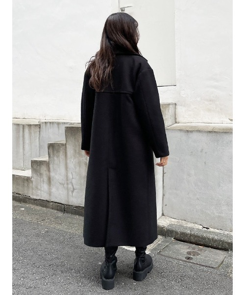 ENVYM（アンビー）の「メルトンＬＯＮＧ ＣＴ（その他アウター・レディース・ベージュ/ブラック/アイボリー・FREE）」の18枚目の写真