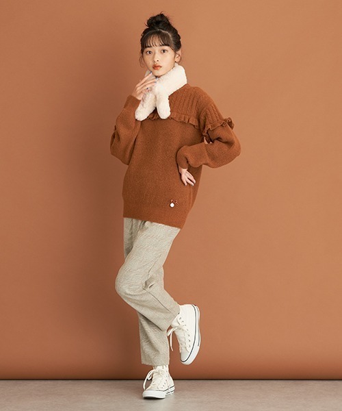 ポンポネットジュニア(pom ponette junior)フェイクファーブルゾン ポンポネットジュニア(pom ponette junior)撥水