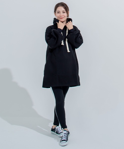 CHOCOA（チョコア）の「ライン細身レギンスマタニティパンツ（マタニティウェア/グッズ・レディース・ブラック・FREE）」の12枚目の写真