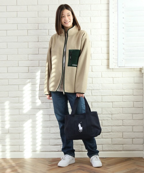 POLO RALPH LAUREN（ポロ ラルフ ローレン）の「【POLO RALPH LAUREN/ポロ ラルフローレン】キャンバストートバッグ（トートバッグ・レディース・ネイビー/ホワイト×ブラック/ホワイト×ネイビー/ブラック×レッド/ネイビー×ホワイト・FREE）」の12枚目の写真