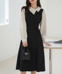 MAISON DE THERESE | バイカラーワンピース(ワンピース)