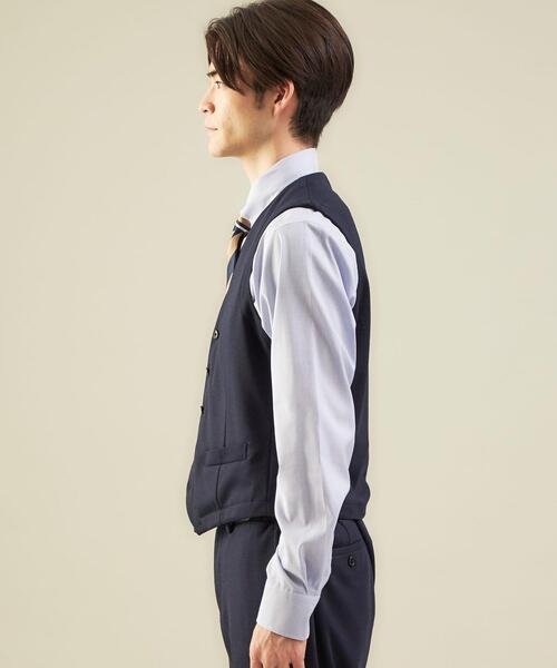WORK TRIP OUTFITS GREEN LABEL RELAXING（ワークトリップアウトフィッツグリーンレーベル リラクシング）の「WTO ジャージ 5B ベスト -ウォッシャブル- ＊＊（スーツベスト・メンズ・ネイビー/グレー・M/46/L/48/XL/50/S/44）」の12枚目の写真