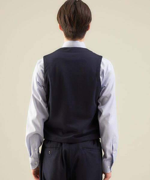 WORK TRIP OUTFITS GREEN LABEL RELAXING（ワークトリップアウトフィッツグリーンレーベル リラクシング）の「WTO ジャージ 5B ベスト -ウォッシャブル- ＊＊（スーツベスト・メンズ・ネイビー/グレー・M/46/L/48/XL/50/S/44）」の9枚目の写真