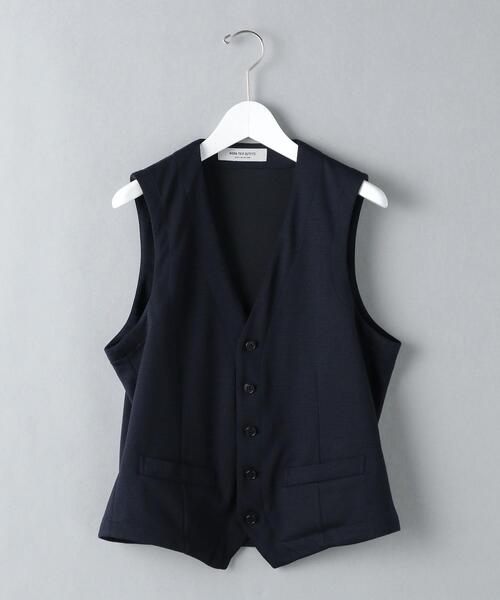 WORK TRIP OUTFITS GREEN LABEL RELAXING（ワークトリップアウトフィッツグリーンレーベル リラクシング）の「WTO ジャージ 5B ベスト -ウォッシャブル- ＊＊（スーツベスト・メンズ・ネイビー/グレー・M/46/L/48/XL/50/S/44）」の5枚目の写真
