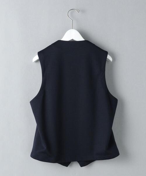 WORK TRIP OUTFITS GREEN LABEL RELAXING（ワークトリップアウトフィッツグリーンレーベル リラクシング）の「WTO ジャージ 5B ベスト -ウォッシャブル- ＊＊（スーツベスト・メンズ・ネイビー/グレー・M/46/L/48/XL/50/S/44）」の4枚目の写真