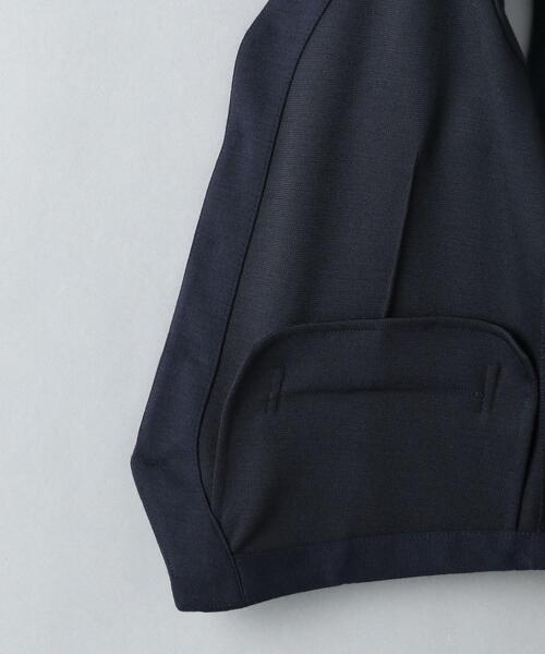WORK TRIP OUTFITS GREEN LABEL RELAXING（ワークトリップアウトフィッツグリーンレーベル リラクシング）の「WTO ジャージ 5B ベスト -ウォッシャブル- ＊＊（スーツベスト・メンズ・ネイビー/グレー・M/46/L/48/XL/50/S/44）」の10枚目の写真