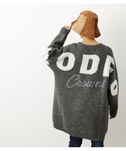 クーポン商品 セール Fluffyロゴニットワンピース ワンピース Rodeo Crowns Wide Bowl ロデオクラウンズワイドボウル の ファッション 定番新品 Lssr Ub Ac Id