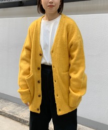 モヘアタッチカーディガン