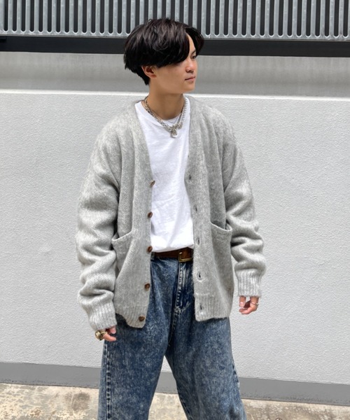 CPCM（シーピーシーエム）の「モヘアタッチカーディガン（カーディガン/ボレロ・メンズ・マスタード/グリーン/グレー/レッド/パープル・FREE）」の21枚目の写真