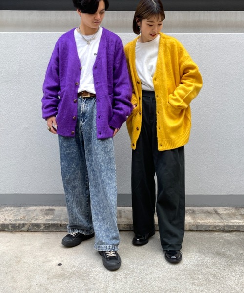 CPCM（シーピーシーエム）の「モヘアタッチカーディガン（カーディガン/ボレロ・メンズ・マスタード/グリーン/グレー/レッド/パープル・FREE）」の7枚目の写真