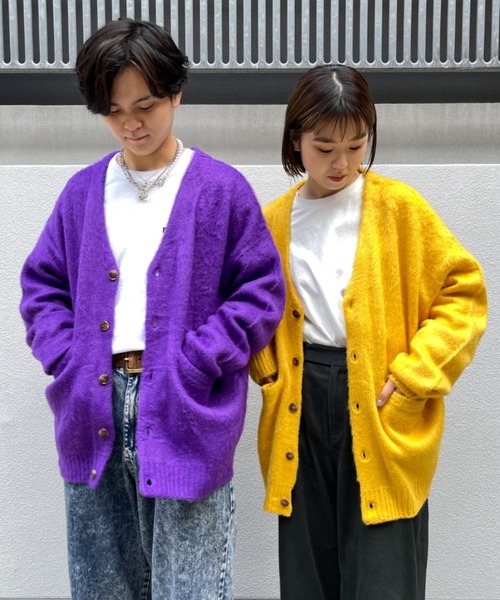 CPCM（シーピーシーエム）の「モヘアタッチカーディガン（カーディガン/ボレロ・メンズ・マスタード/グリーン/グレー/レッド/パープル・FREE）」の15枚目の写真