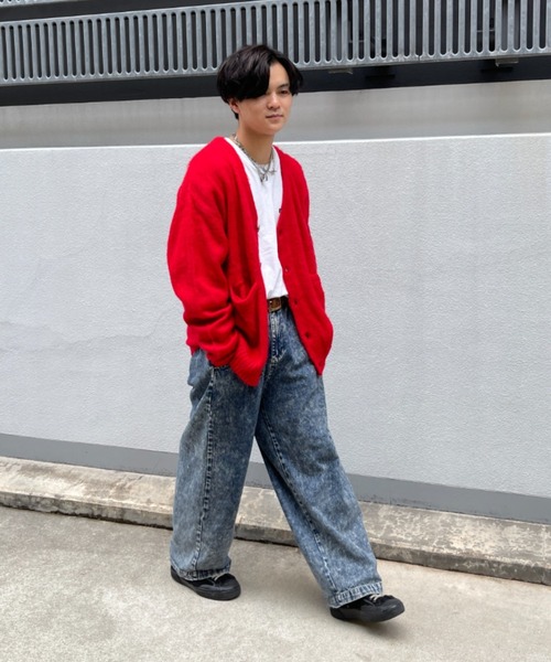 CPCM（シーピーシーエム）の「モヘアタッチカーディガン（カーディガン/ボレロ・メンズ・マスタード/グリーン/グレー/レッド/パープル・FREE）」の9枚目の写真