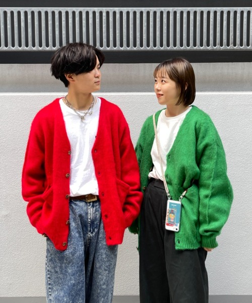 CPCM（シーピーシーエム）の「モヘアタッチカーディガン（カーディガン/ボレロ・メンズ・マスタード/グリーン/グレー/レッド/パープル・FREE）」の17枚目の写真