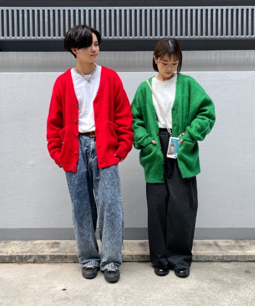 CPCM（シーピーシーエム）の「モヘアタッチカーディガン（カーディガン/ボレロ・メンズ・マスタード/グリーン/グレー/レッド/パープル・FREE）」の18枚目の写真