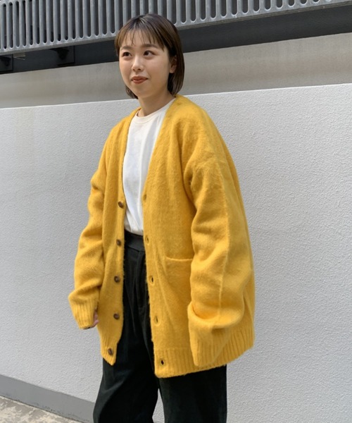 CPCM（シーピーシーエム）の「モヘアタッチカーディガン（カーディガン/ボレロ・メンズ・マスタード/グリーン/グレー/レッド/パープル・FREE）」の8枚目の写真