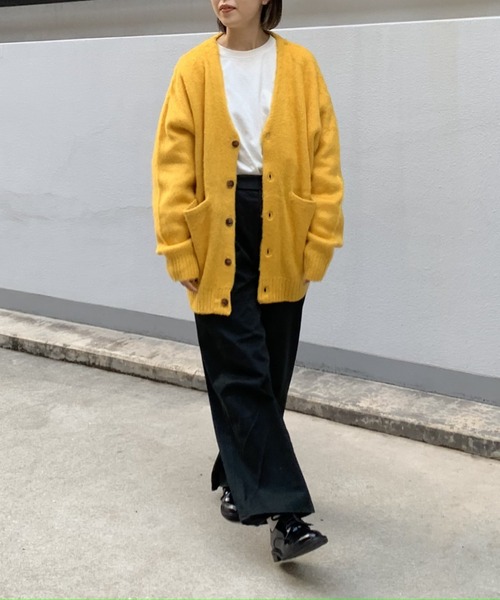 CPCM（シーピーシーエム）の「モヘアタッチカーディガン（カーディガン/ボレロ・メンズ・マスタード/グリーン/グレー/レッド/パープル・FREE）」の12枚目の写真