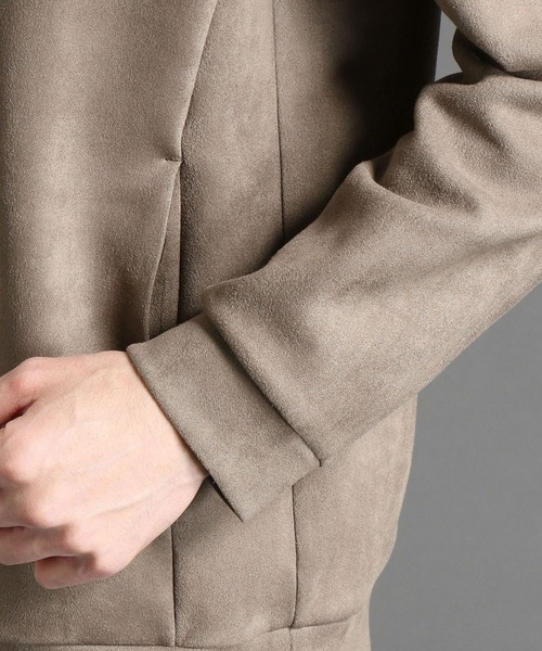 NICOLE CLUB FOR MEN（ニコルクラブフォーメン）の「スウェードプルオーバーパーカー（パーカー・メンズ・ブラック/シルバーグレー/グレー系その他/ライトベージュ・MEDIUM/LARGE/X-LARGE）」の15枚目の写真