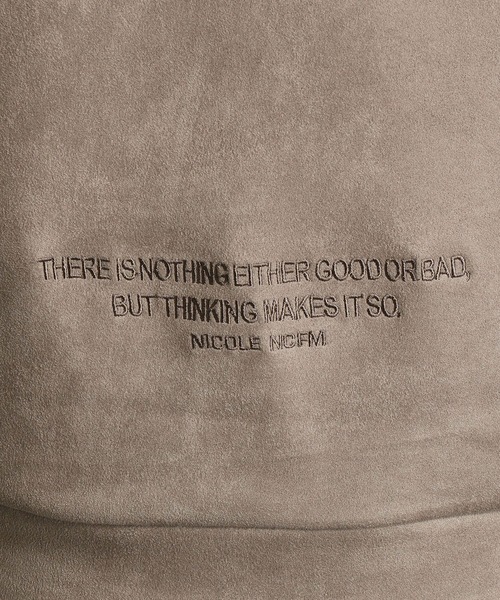 NICOLE CLUB FOR MEN（ニコルクラブフォーメン）の「スウェードプルオーバーパーカー（パーカー・メンズ・ブラック/シルバーグレー/グレー系その他/ライトベージュ・MEDIUM/LARGE/X-LARGE）」の7枚目の写真