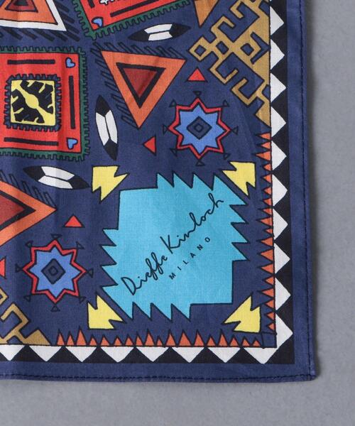 UNITED ARROWS（ユナイテッドアローズ）の「＜Dieffe Kinloch（ディエッフェ キンロック）＞ アパッチ バンダナ（バンダナ/スカーフ・メンズ・ネイビー/オレンジ・FREE）」の4枚目の写真