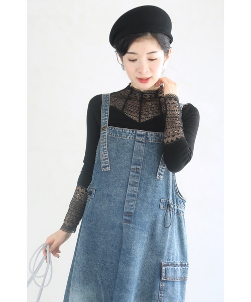 cawaii（カワイイ）の「重ねて華やぐ イルミネーションインナー（Tシャツ/カットソー・レディース・ブラック・FREE）」の7枚目の写真